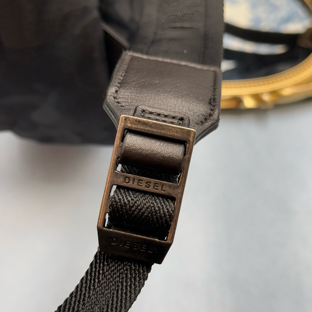 🆕 DIESEL 🧿 NWT Black Camo Nylon Backpack - Unisex - Picture 8 of 15
